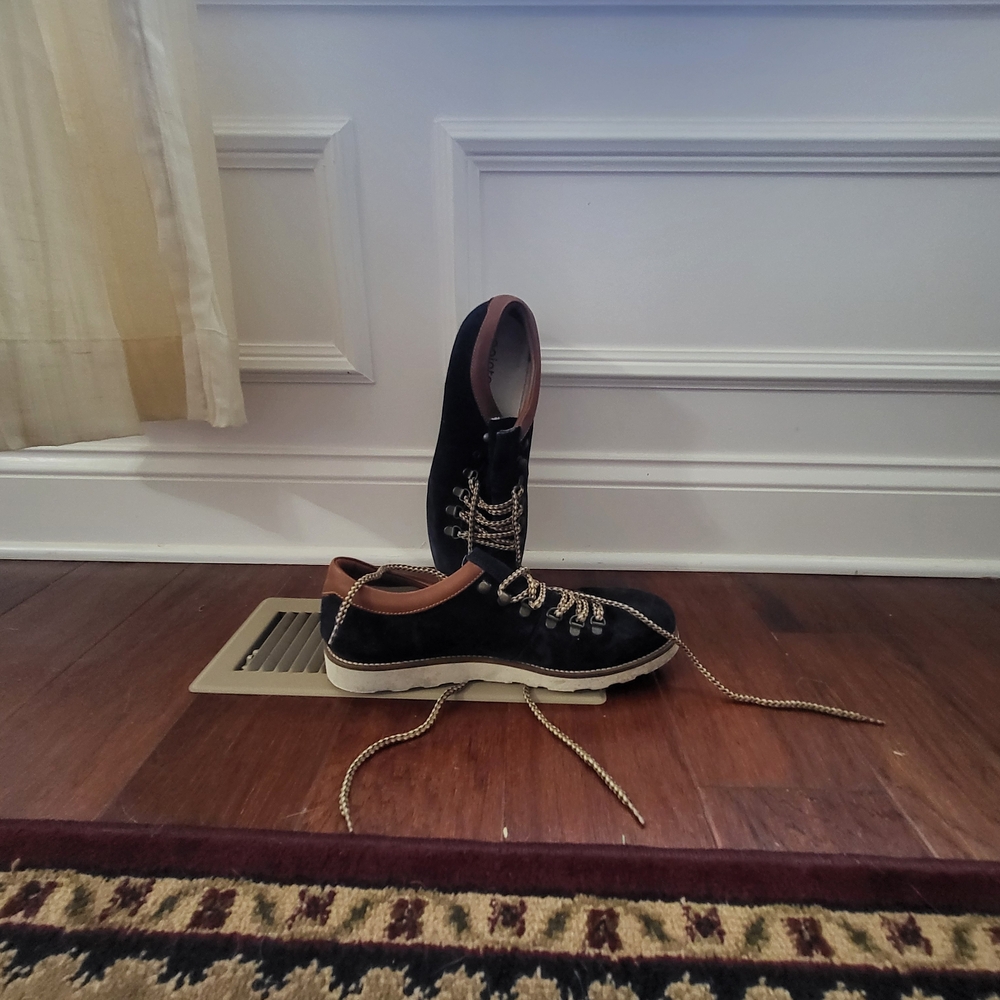 Black and Brown Sneakers with Sleek Design